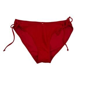Zmart Women's Medium Red Side Tie Bikini Bottoms NWT